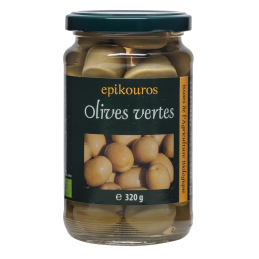 Olives vertes avec noyaux
